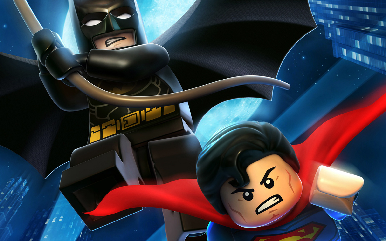 Lego Batman Dc Super Heroes And Superman HD Game Wallpaper