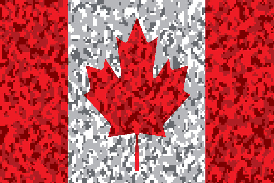 Canadian Digital Camo Flag By Yomamafoo