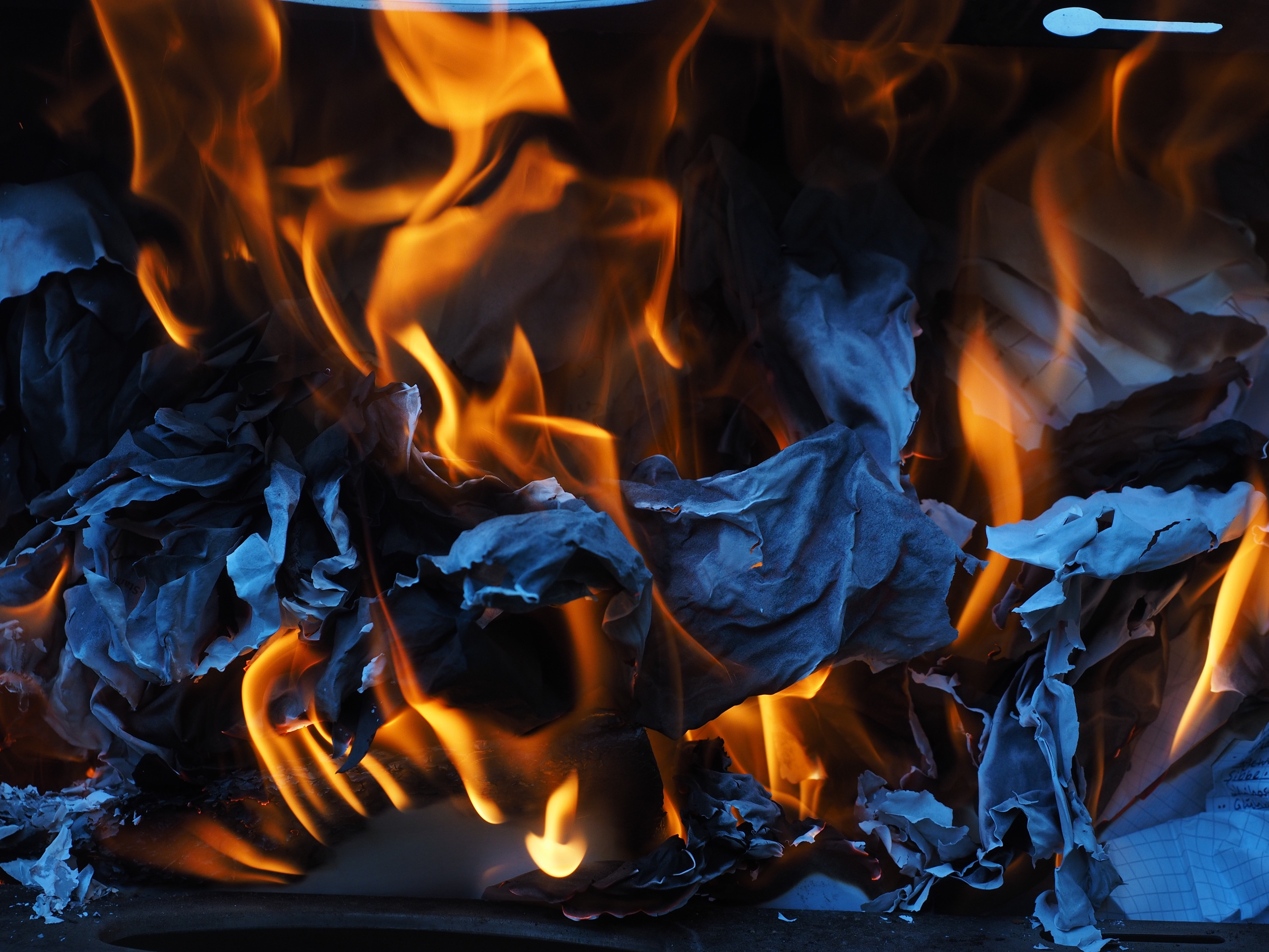 Burning Paper Image
