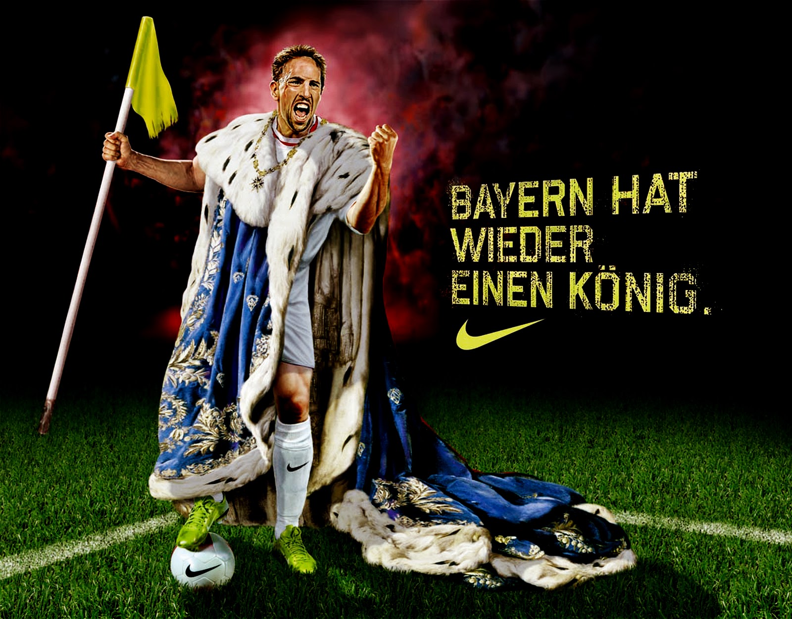 Fc Bayern Munchen Frank Ribery Konig HD Wallpaper