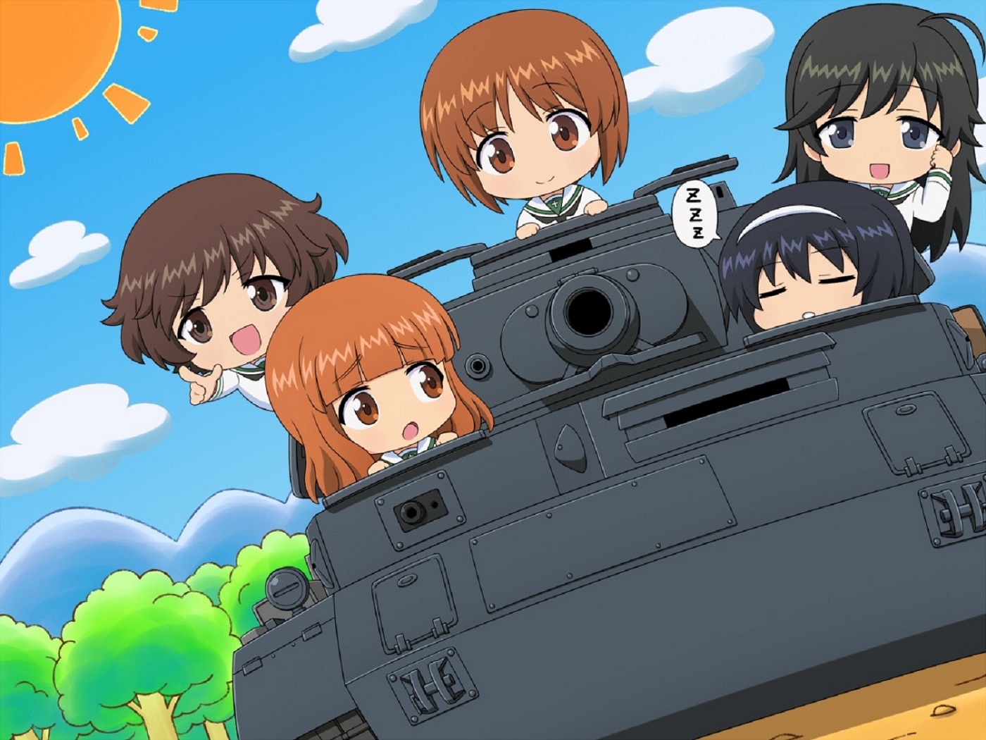 Anime   Girls Und Panzer Wallpaper 1400x1050