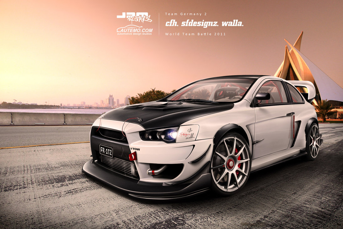 Tuning Car Mitsubishi Lancer X Evo HD Wallpaper Wall Trends