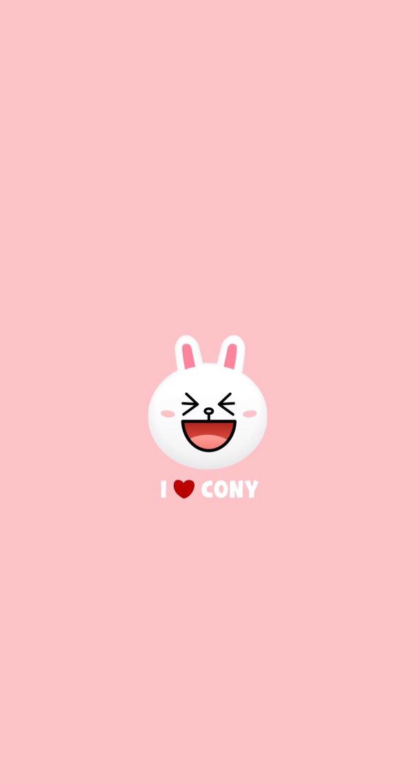 I Heart Cony Rabbit Bunny iPhone Wallpaper