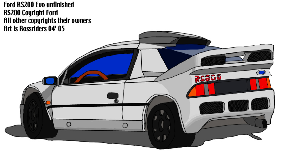 Ford Rs200 Evo Unfinished By Rossriders