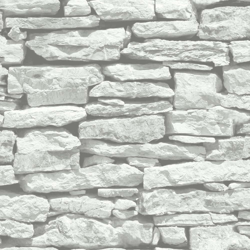  Moroccan Stone Wall Grey Brick Effect Photographic Wallpaper 623009 1000x1000