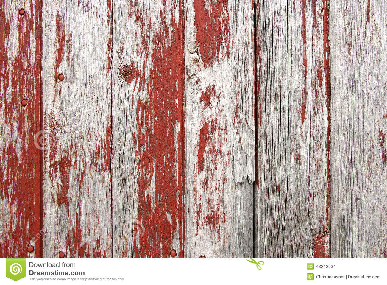 Rustic Barn Wood Background Red