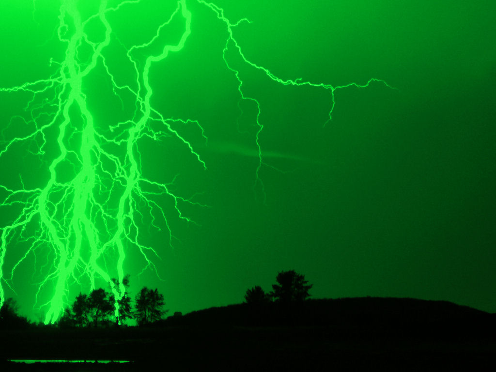 Cool Green Lightning Background Galleryhip The