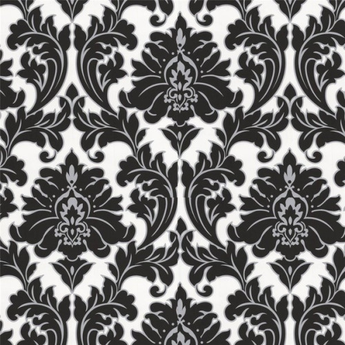 Graham Brown Superfresco Easy Majestic Black And White Wallpaper