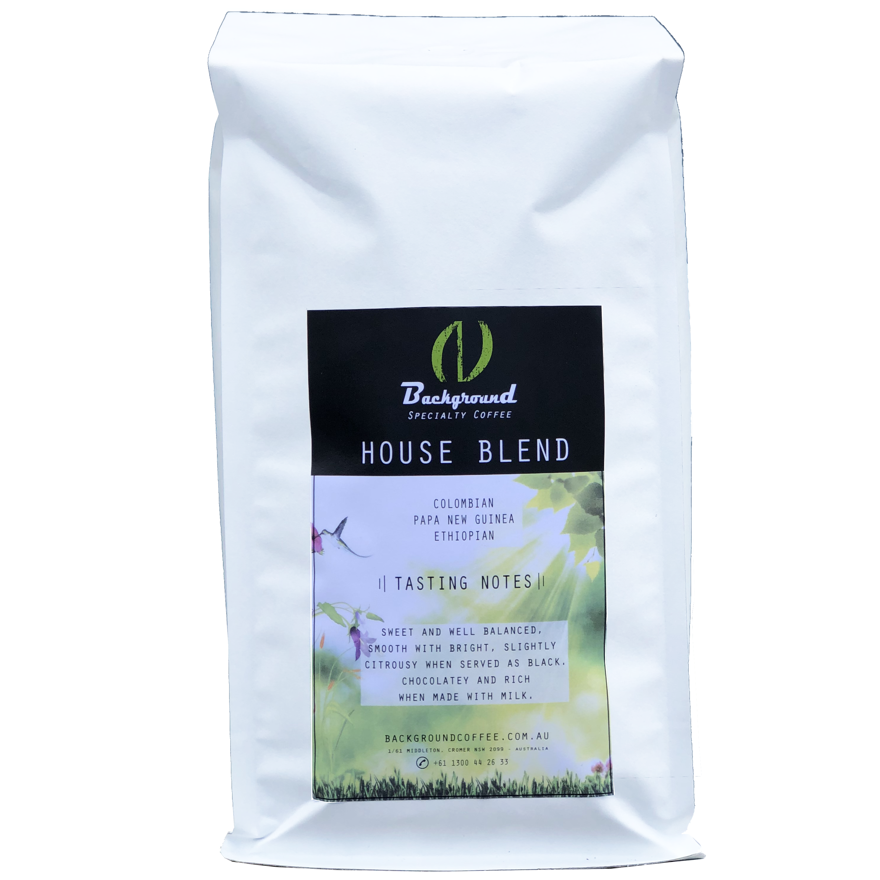 Coffee Beans 500g Background House Blend