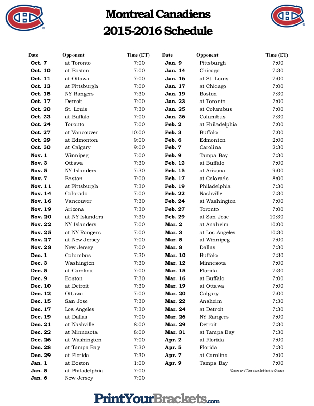 Download image Montreal Canadiens Hockey Schedule 2014 PC Android