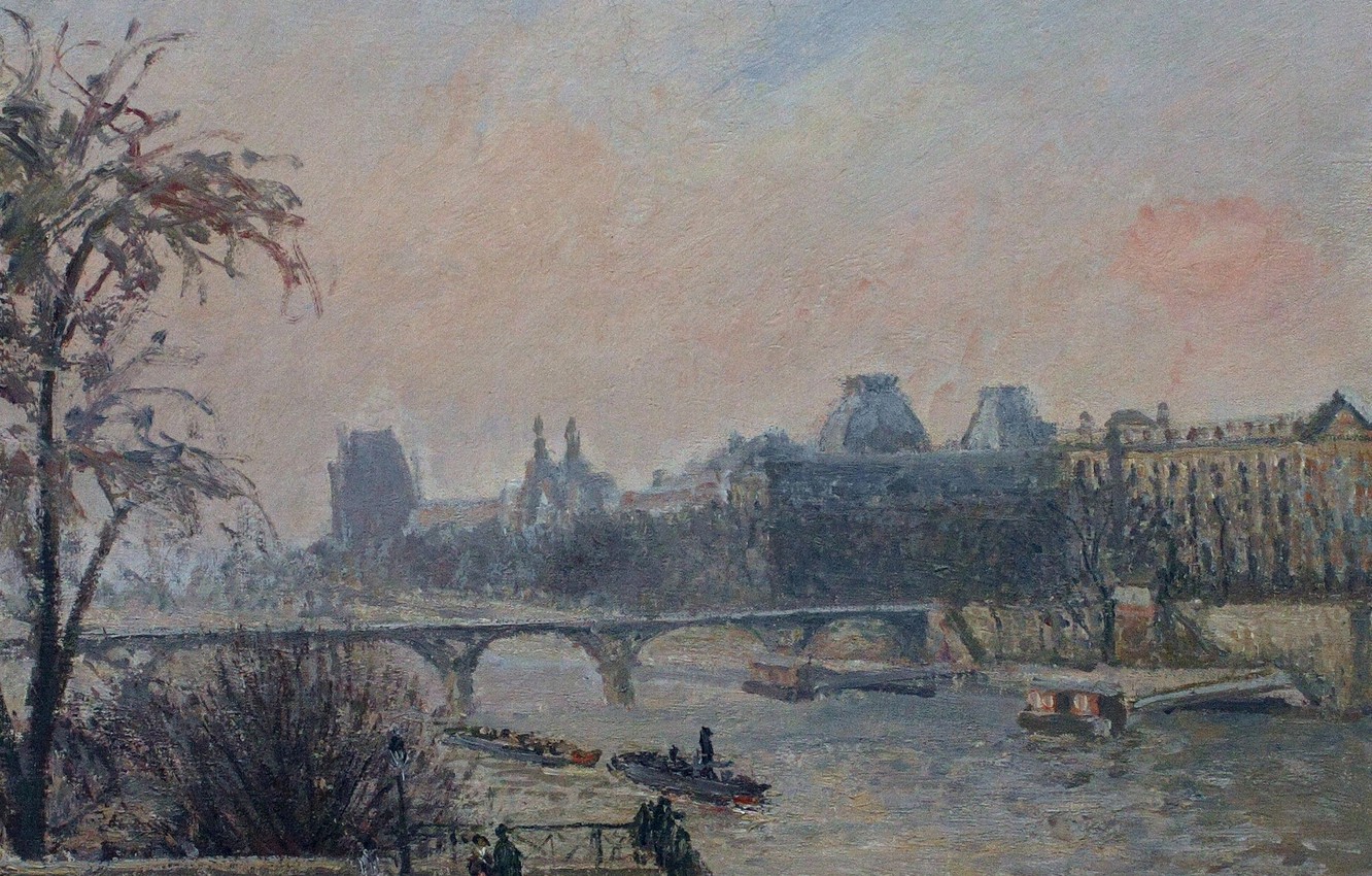 Wallpaper Bridge River Paris Picture The Urban Landscape