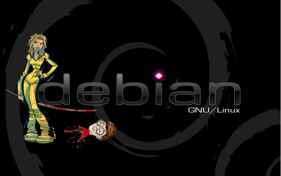 Debian Kill Bill Wallpaper