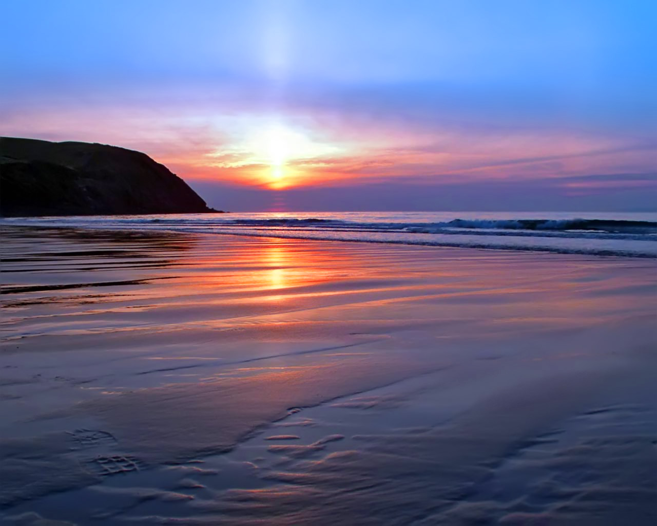 Free Download Beautiful Wallpapers Beach Sunset Wallpaper