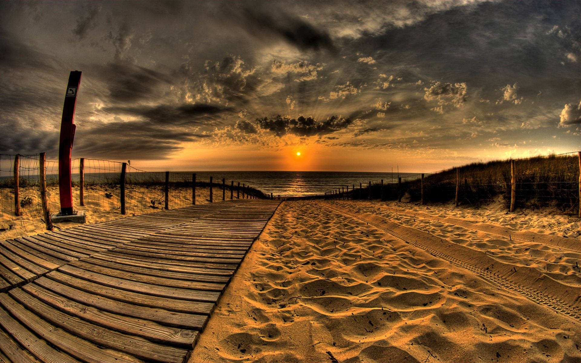 Beach Sunset Wallpaper