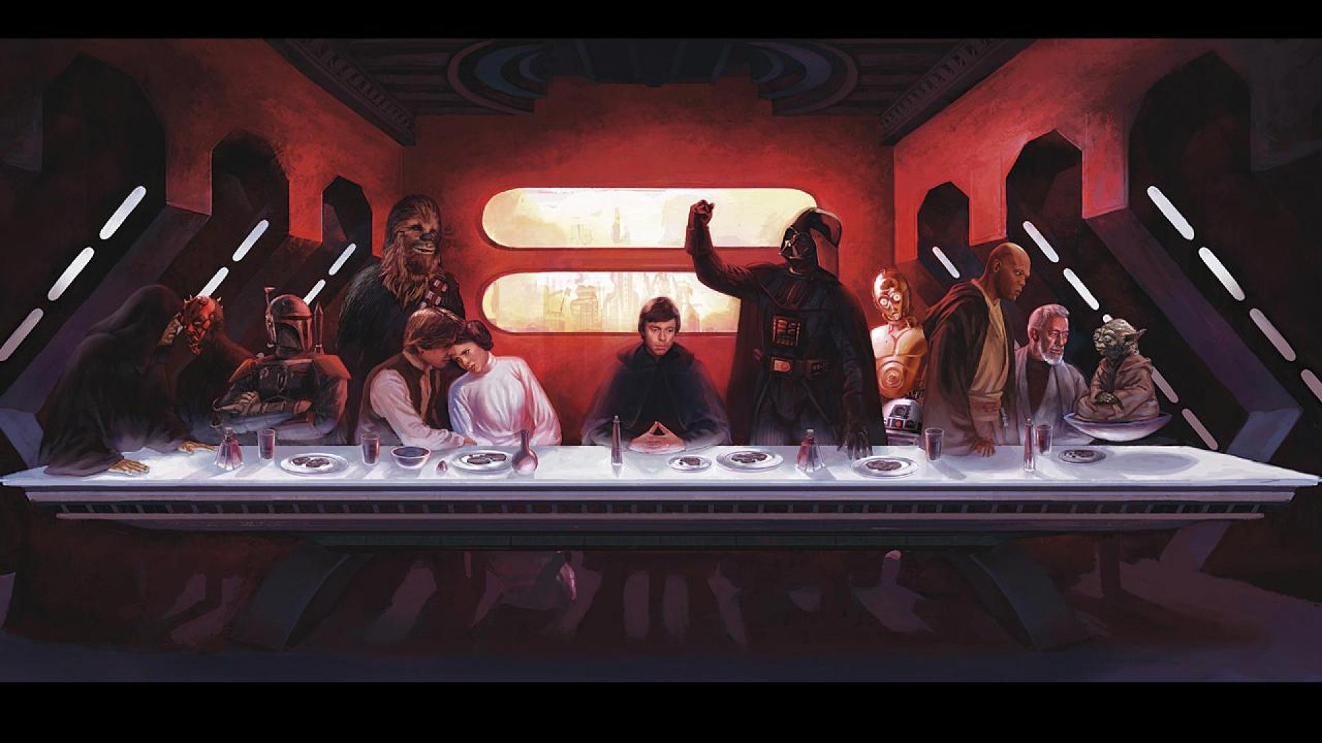 Star Wars Last Supper Funny Humor Jokes Artwork HD