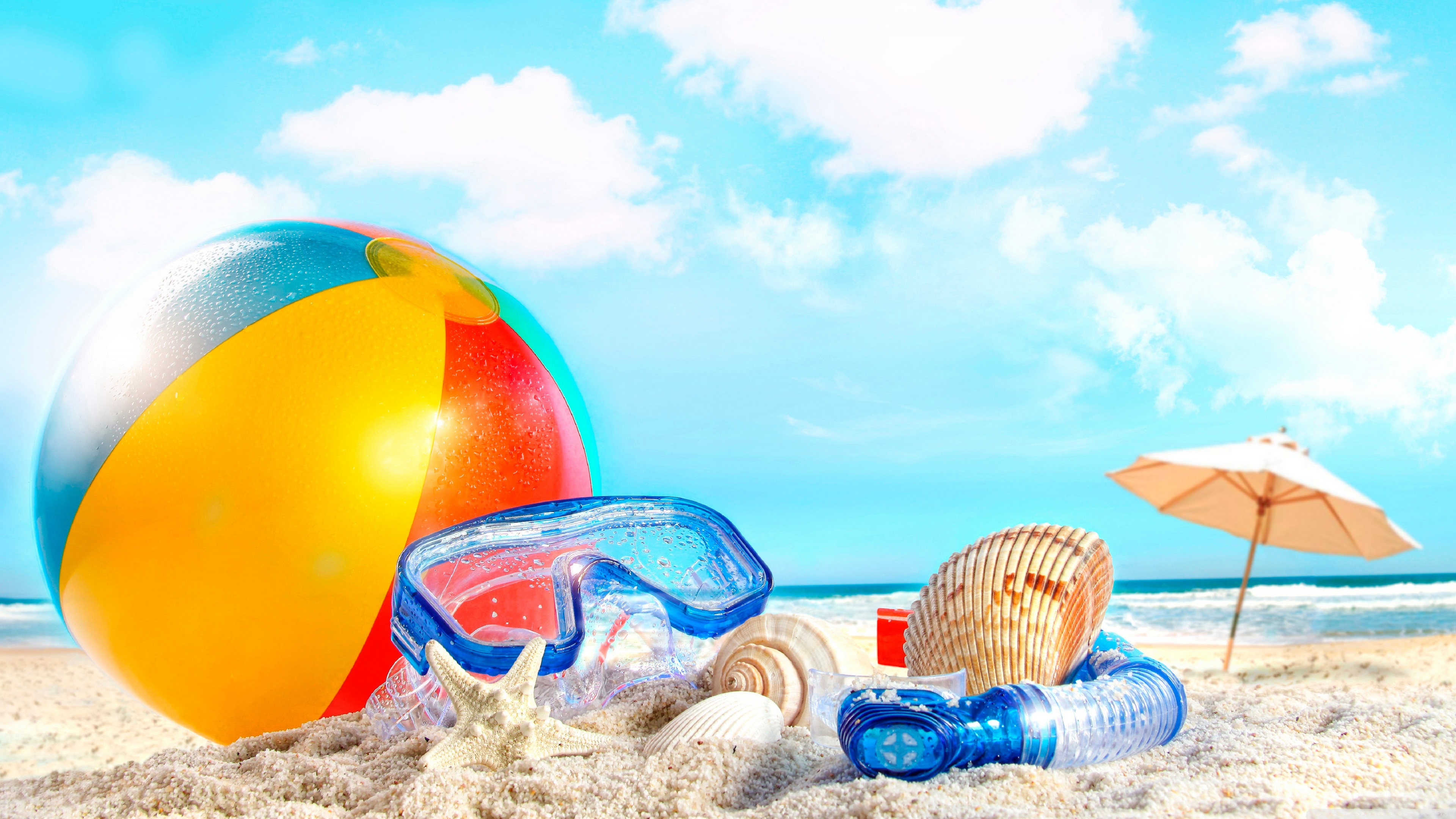 Summer vacation at sea wallpapers and images   wallpapers pictures 3840x2160