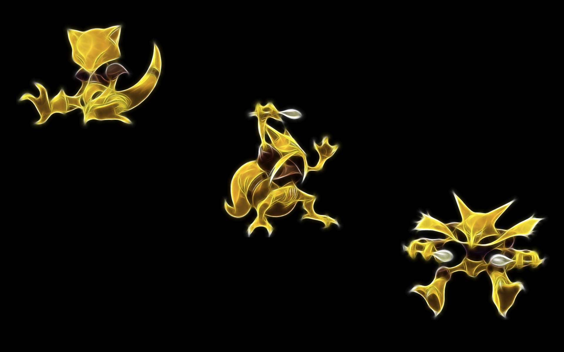 Abra Kadabra Alakazam Evolution Pokemon Animated Wallpaper