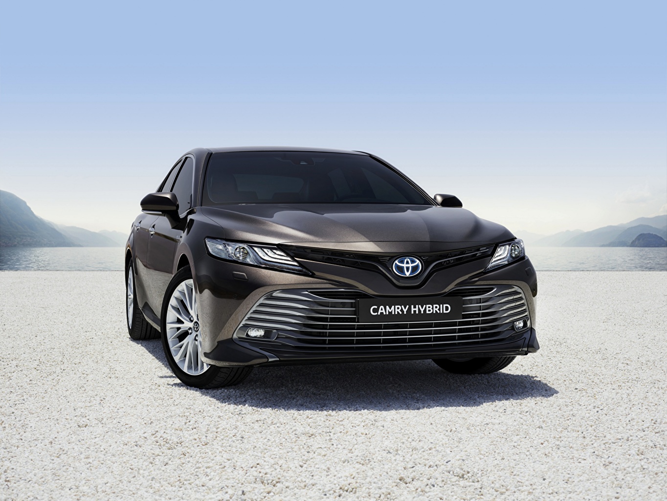 Image Toyota Camry Hybrid Vehicle Black Front