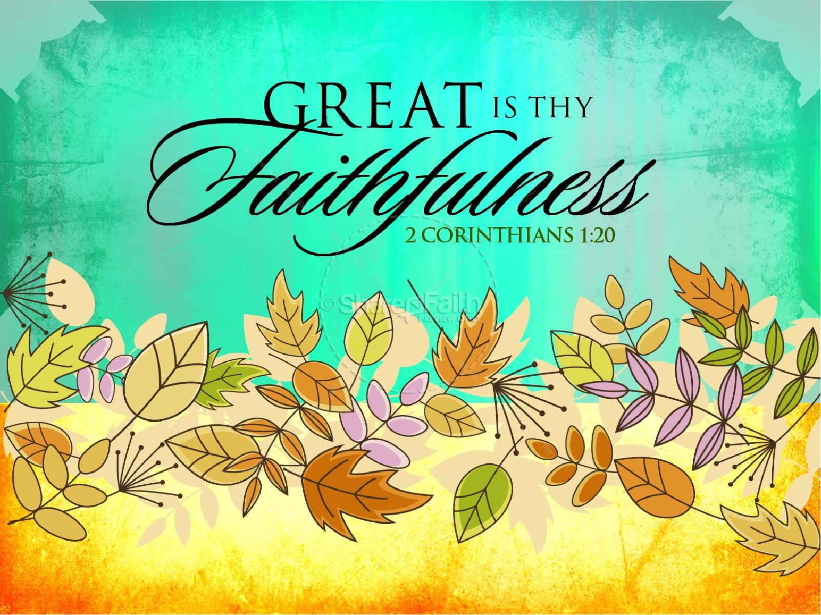 Best Great Is Thy Faithfulness Background