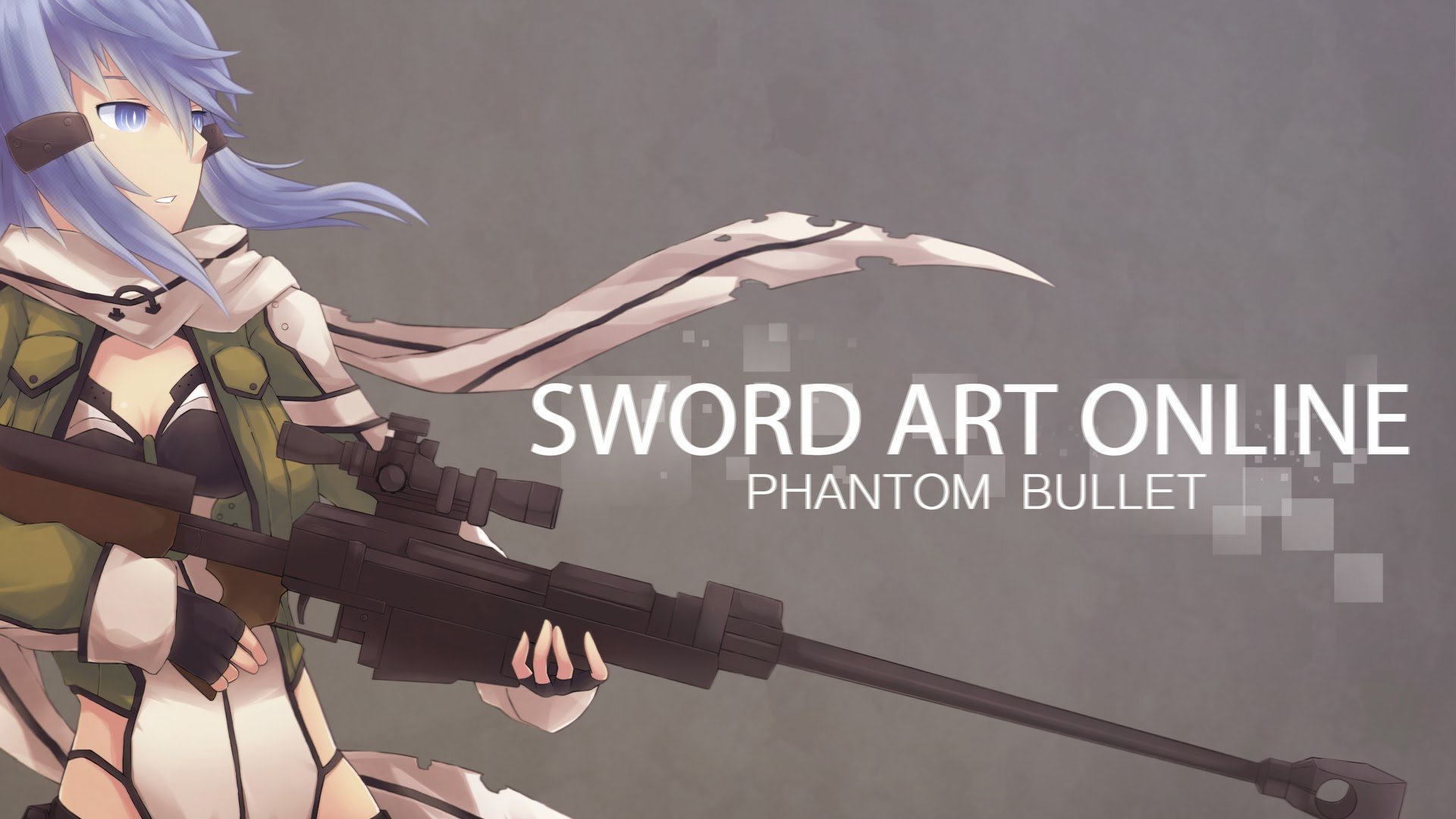 sinon sword art online 2 phantom bullet gun gale online anime 2014 SAO