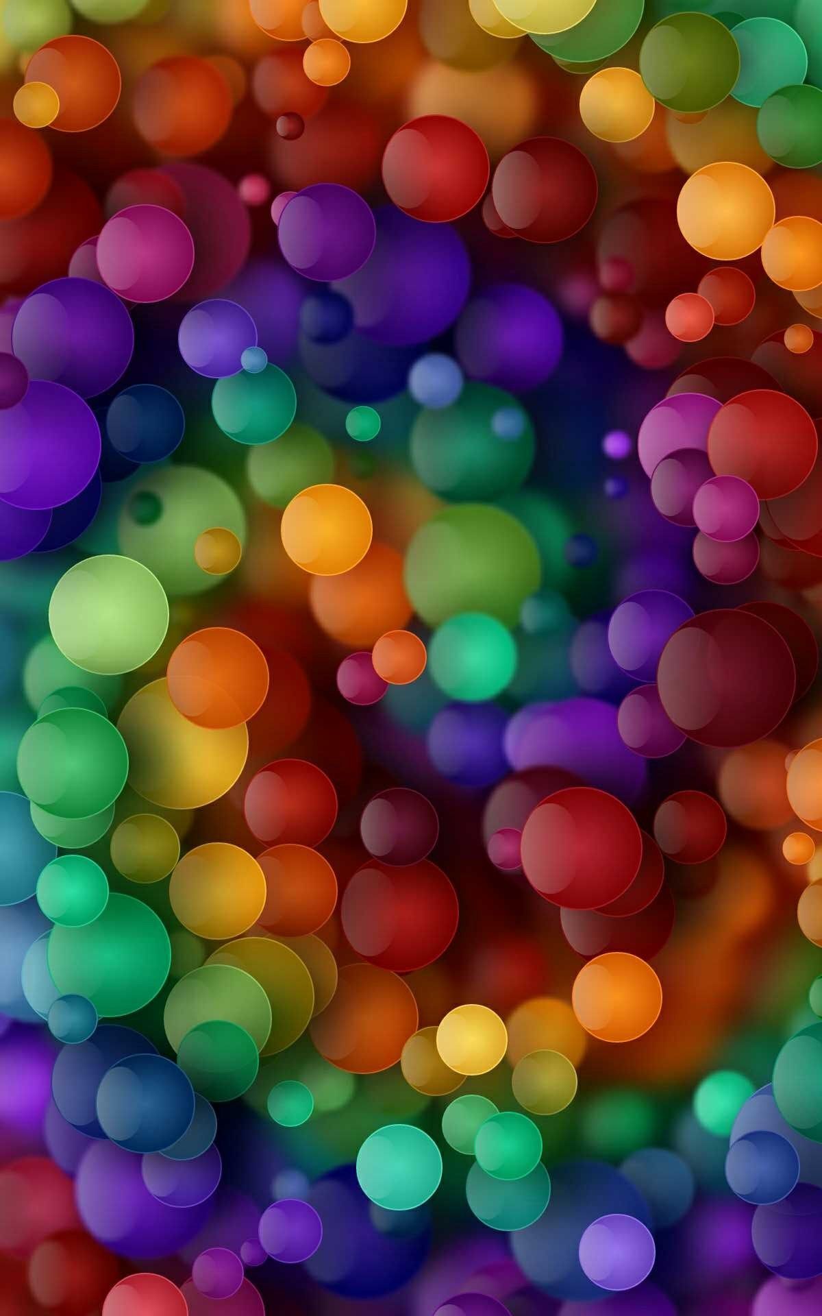 Colorful Bubbles Wallpaper Carta Da Parati Arcobaleno