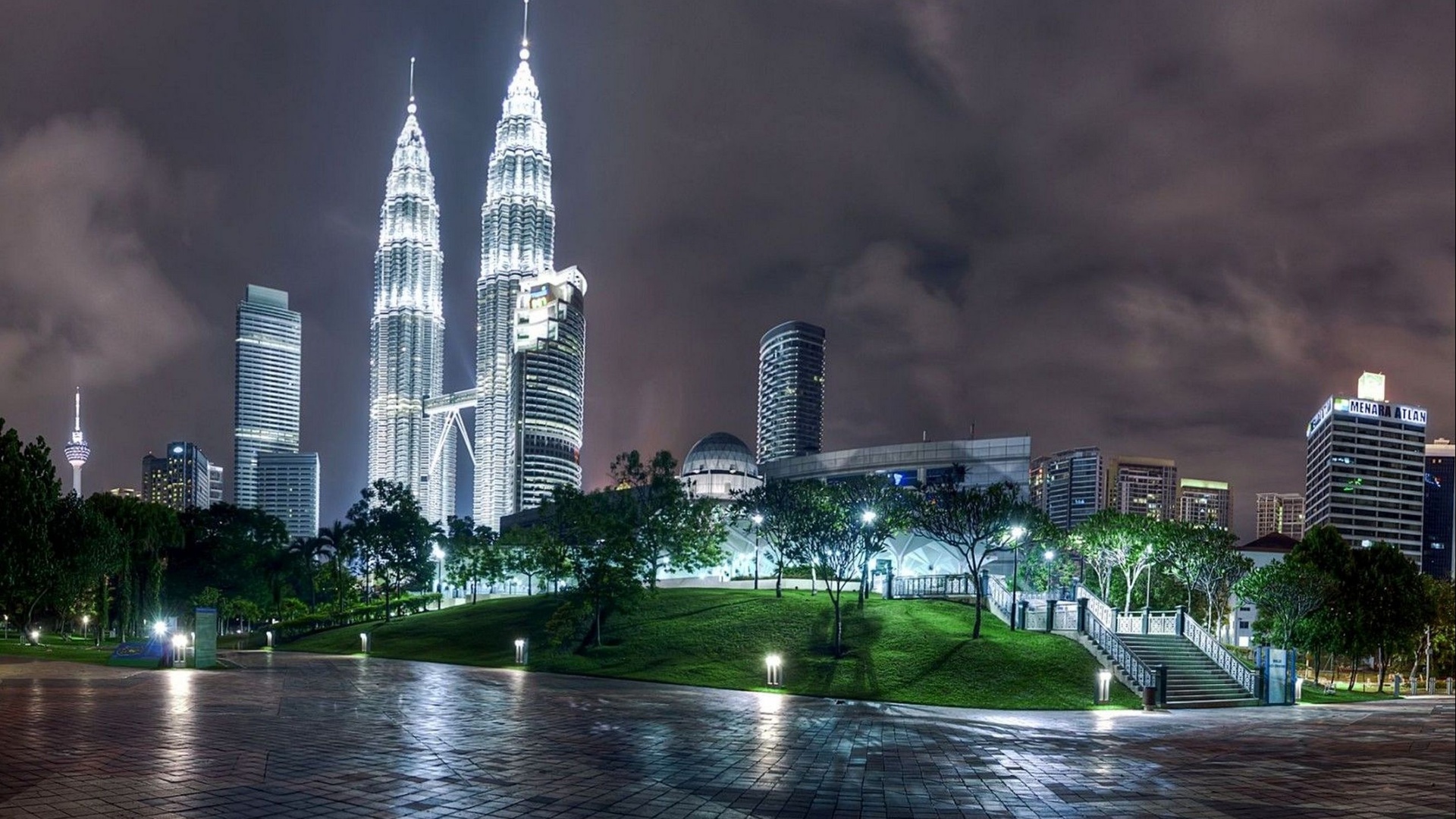 Full HD Wallpaper Petronas Towers Kuala Lumpur Desktop