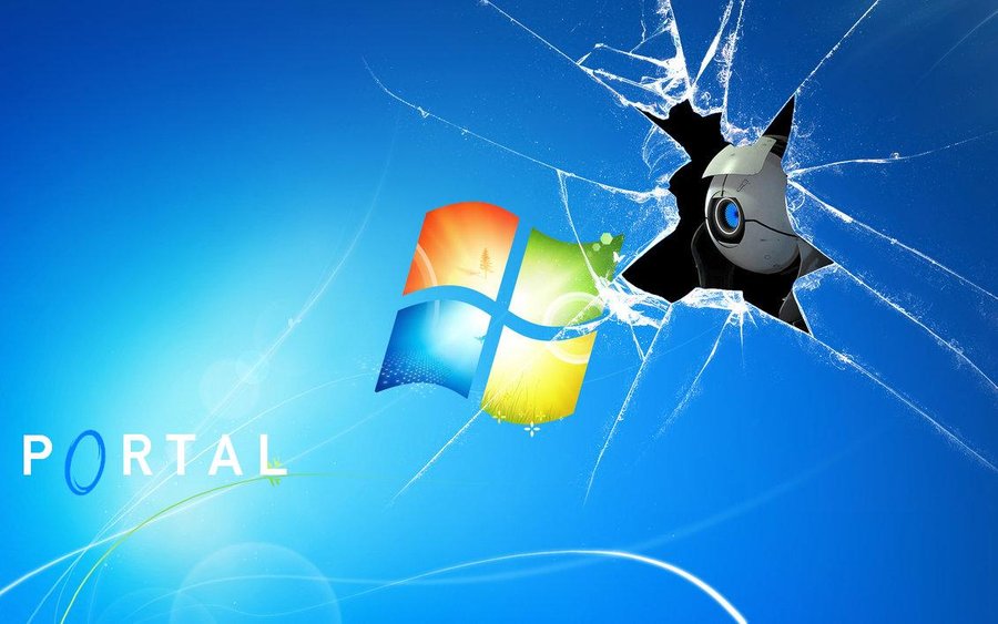 Portal 2 Windows 7 Wallpaper by JessixD on