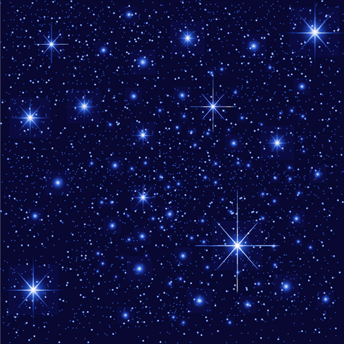 Shiny Sky With Stars Design Vector Background