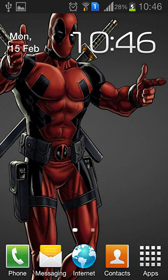 Deadpool Ist Ein Live Wallpaper Mit Deinem Lieblingscharakter Aus Dem