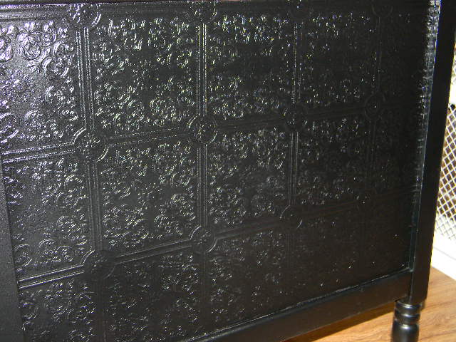 Here are some other pieces I have used paintable wallpaper on It is