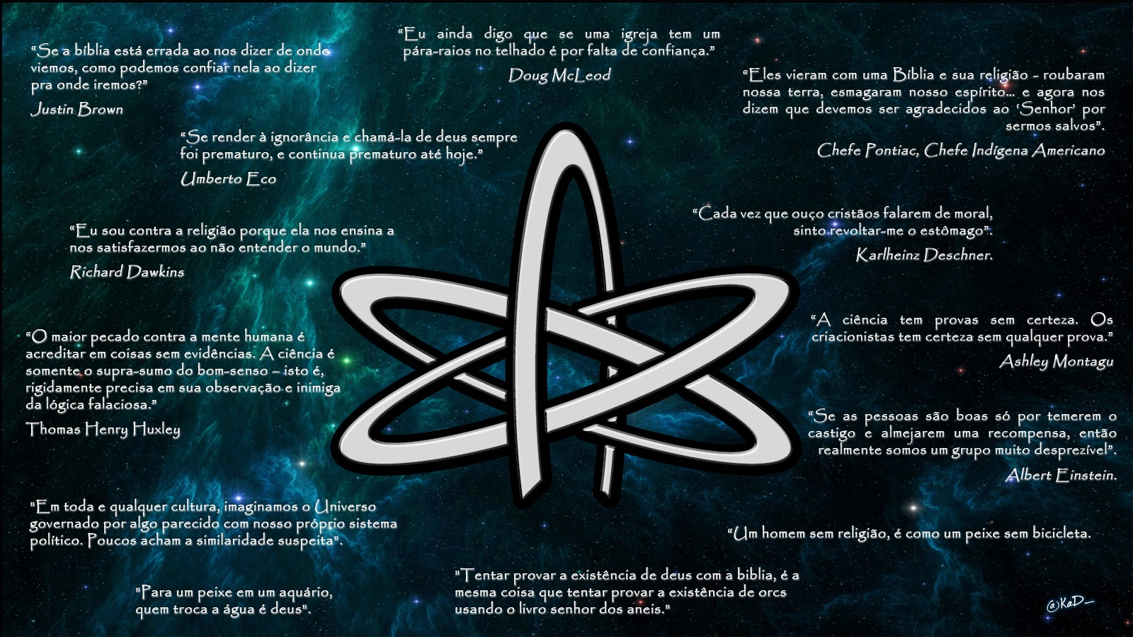 Outer Space Atheism Spanish Ateu HD Wallpaper Plas