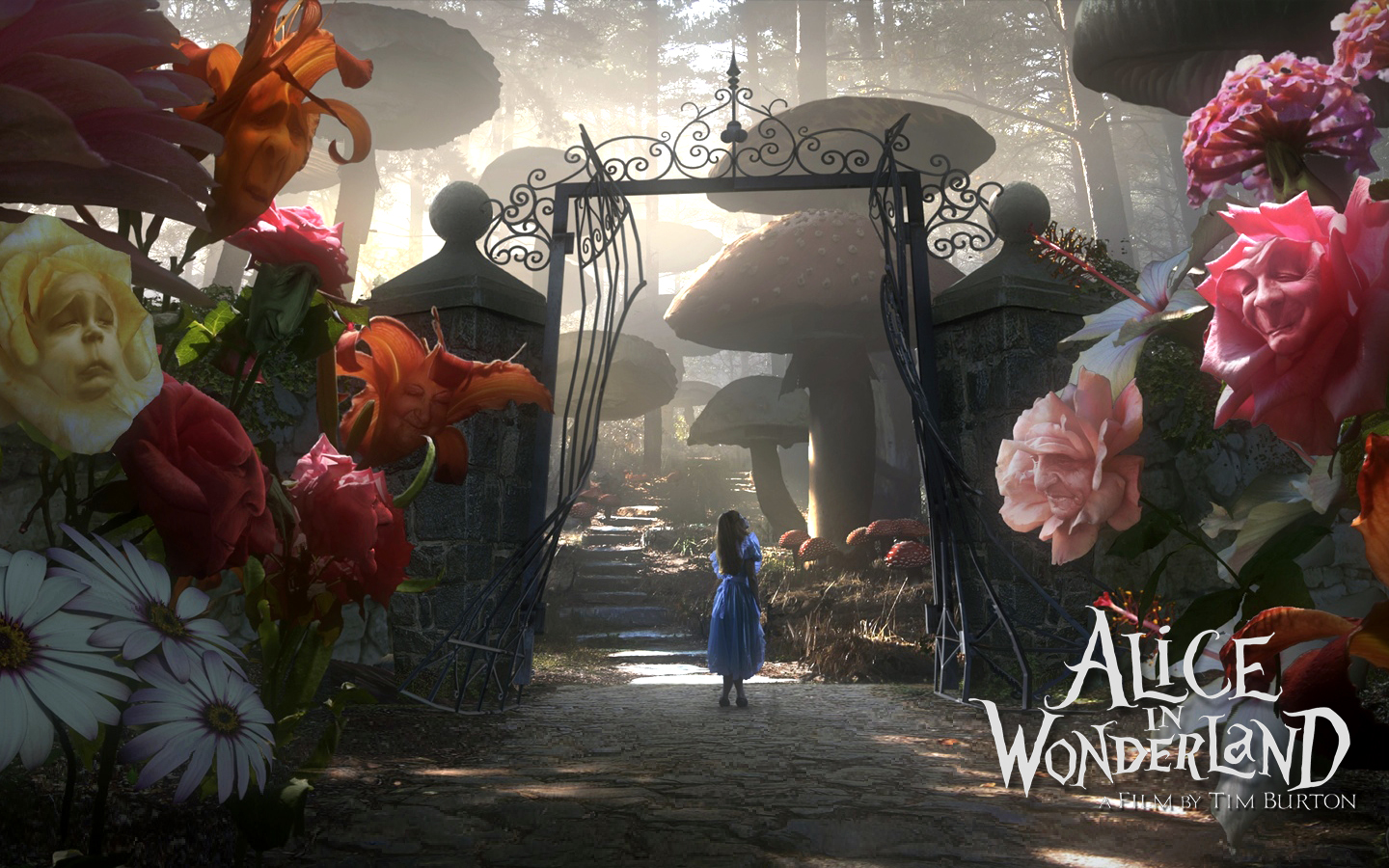 Movie Background Alice In Wonderland Wallpaper