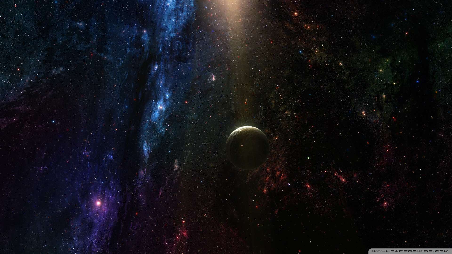 Wallpaper Planet In Deep Space Wallpaper 1080p HD Upload at February 1920x1080
