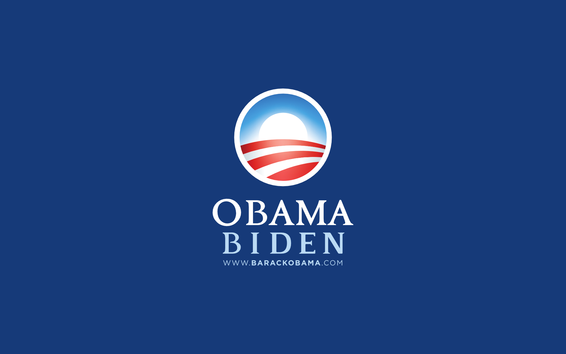 Obama Blue Gradient Full HD Desktop Wallpaper Wallinda