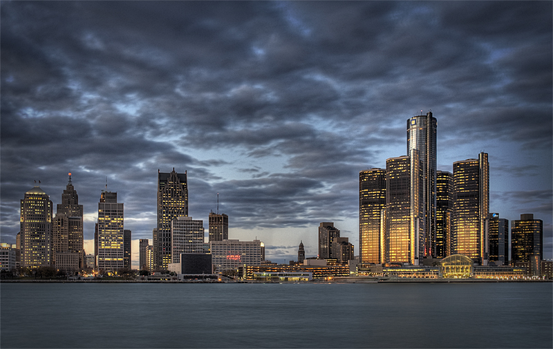 Detroit Wallpaper Skyline By Abaddon8k