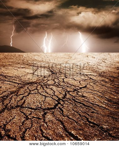 Picture Of A Storm In Cloudy Desert Image Cg1p0659014c