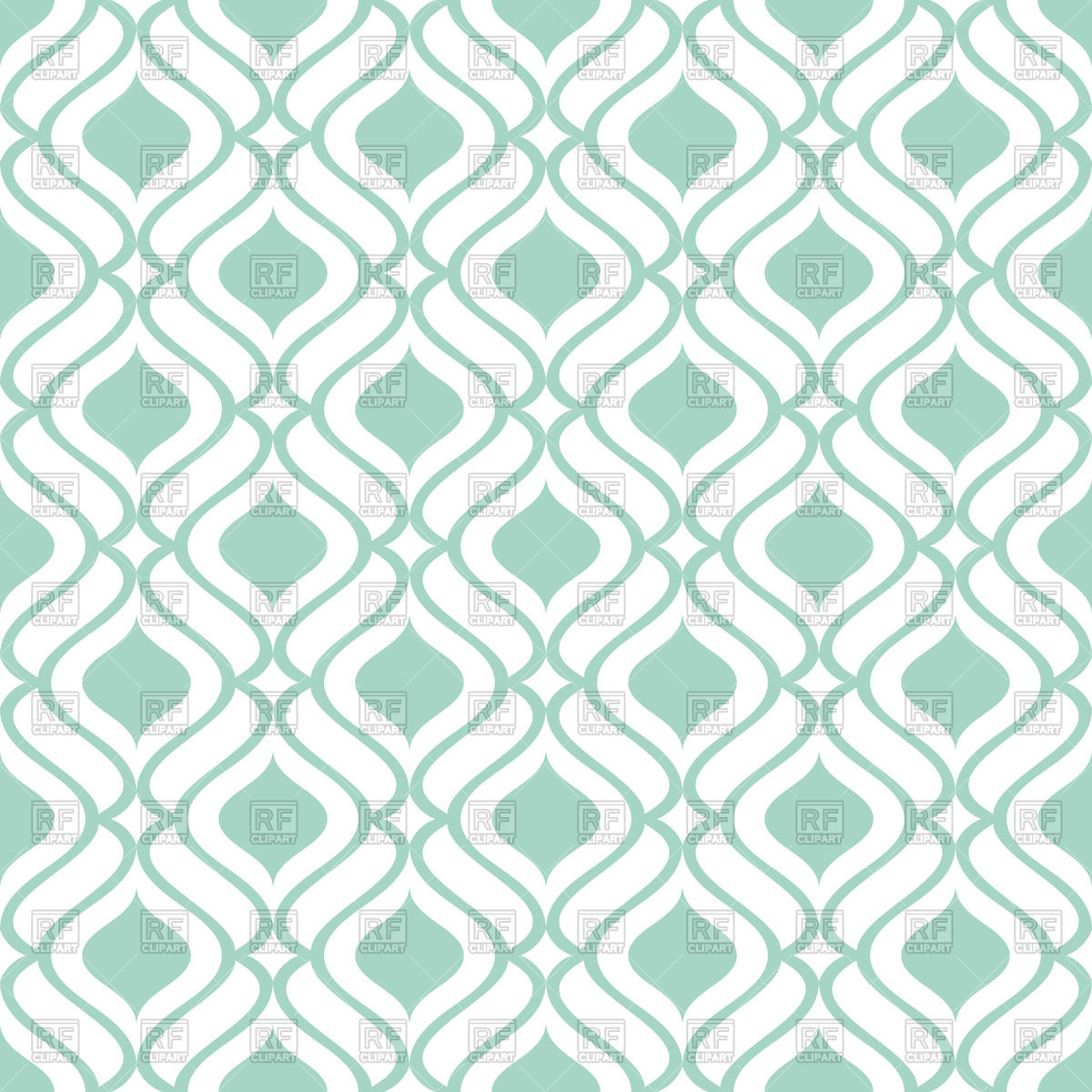 Simple green and white wallpaper with seamless geometric pattern