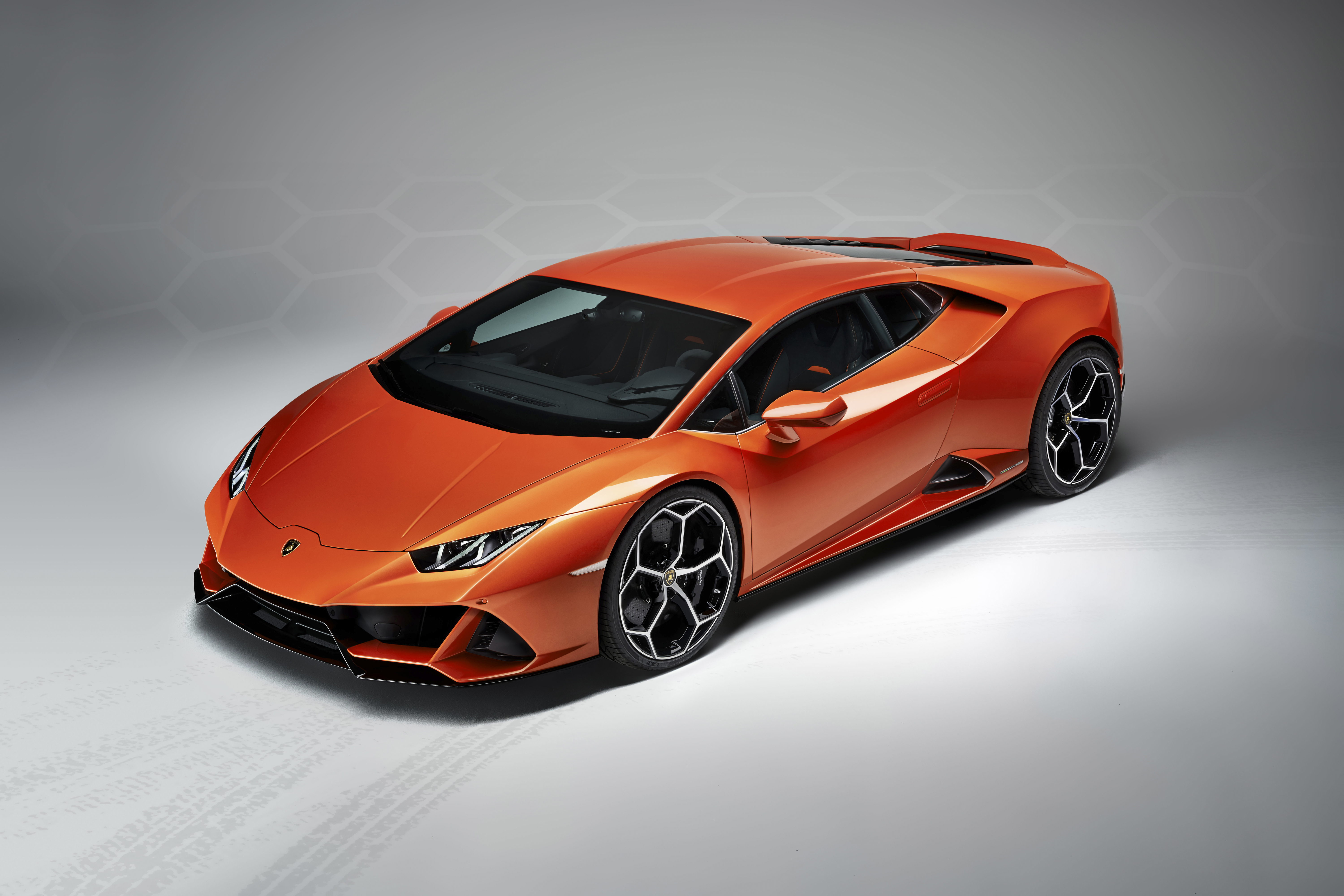 Image Lamborghini Huracan Evo Orange Automobile Gray