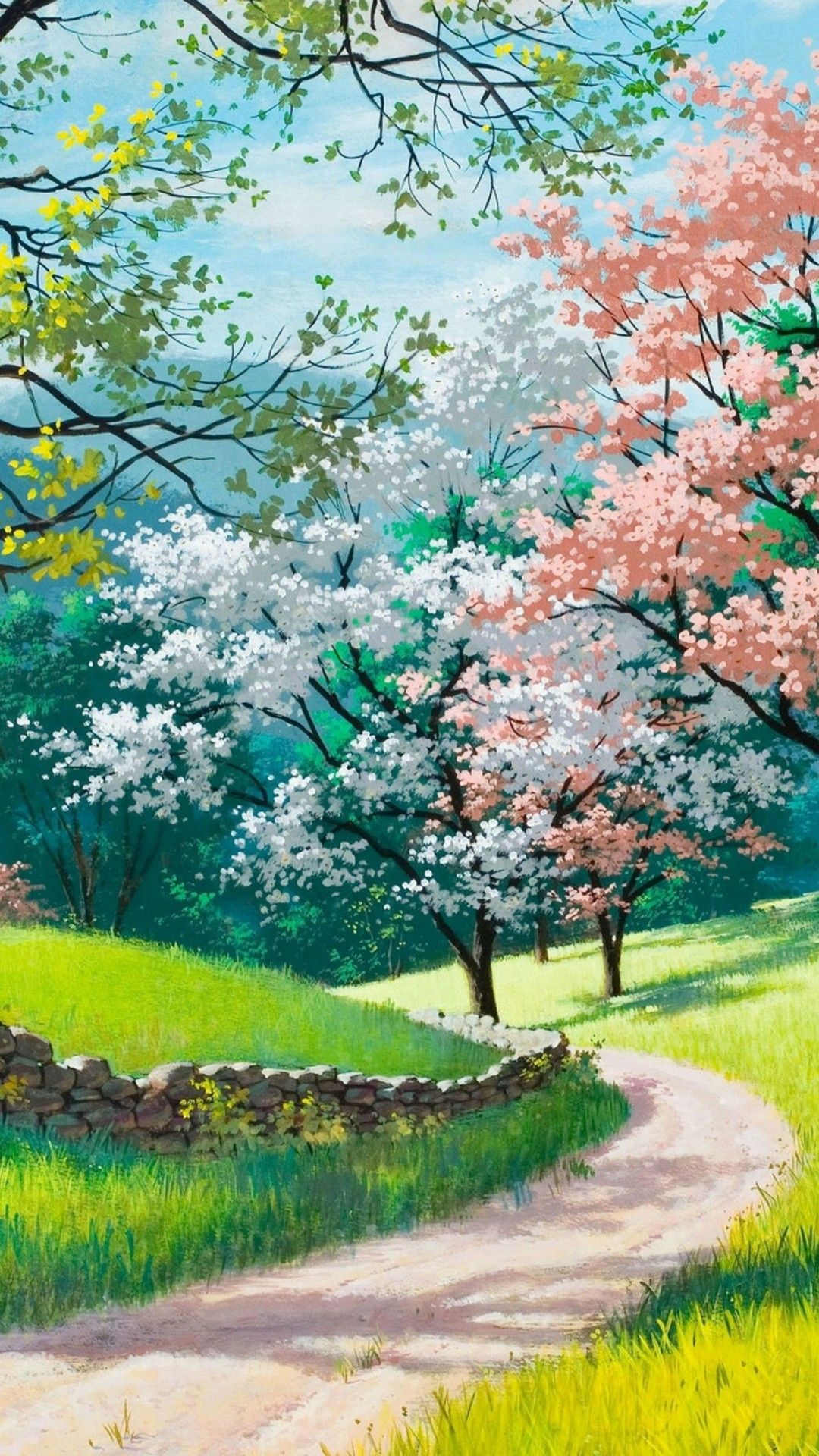Beautiful Spring Wallpaper For iPhone iPhonewallpaper Anime