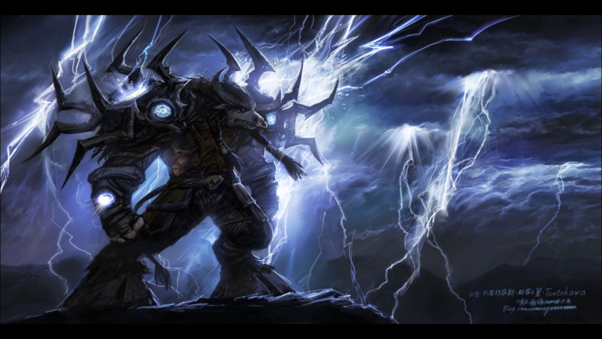 Tauren Elemental Lightning Shaman Wallpaper Art HD