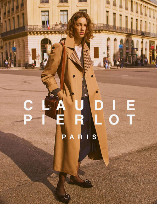 Claudie Pierlot Leather Jacket And Skirt Wallpaper