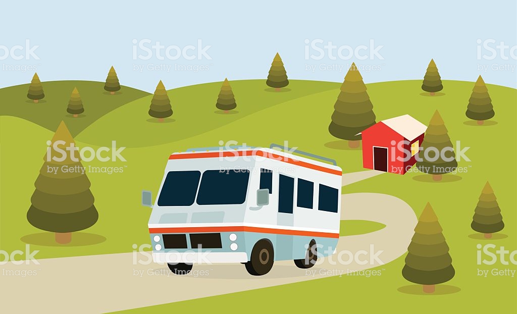 Rv Camping Stock Vector Art More Image Of Background Istock