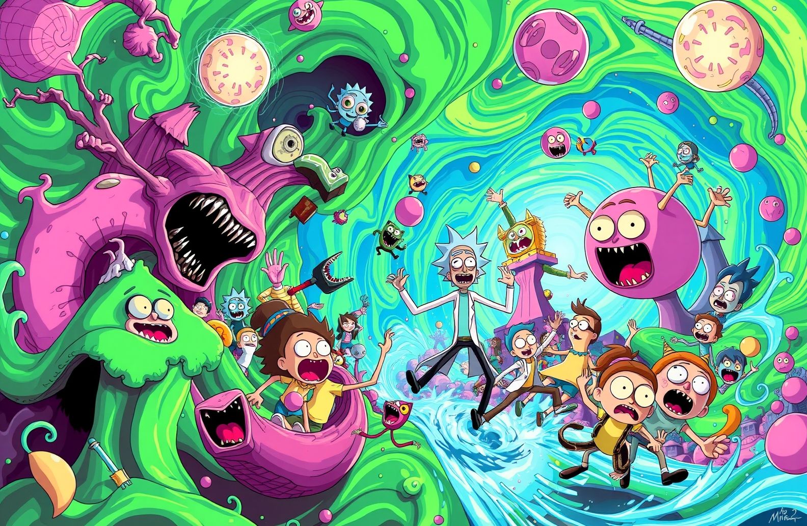 Supreme Rick And Morty Wallpaper