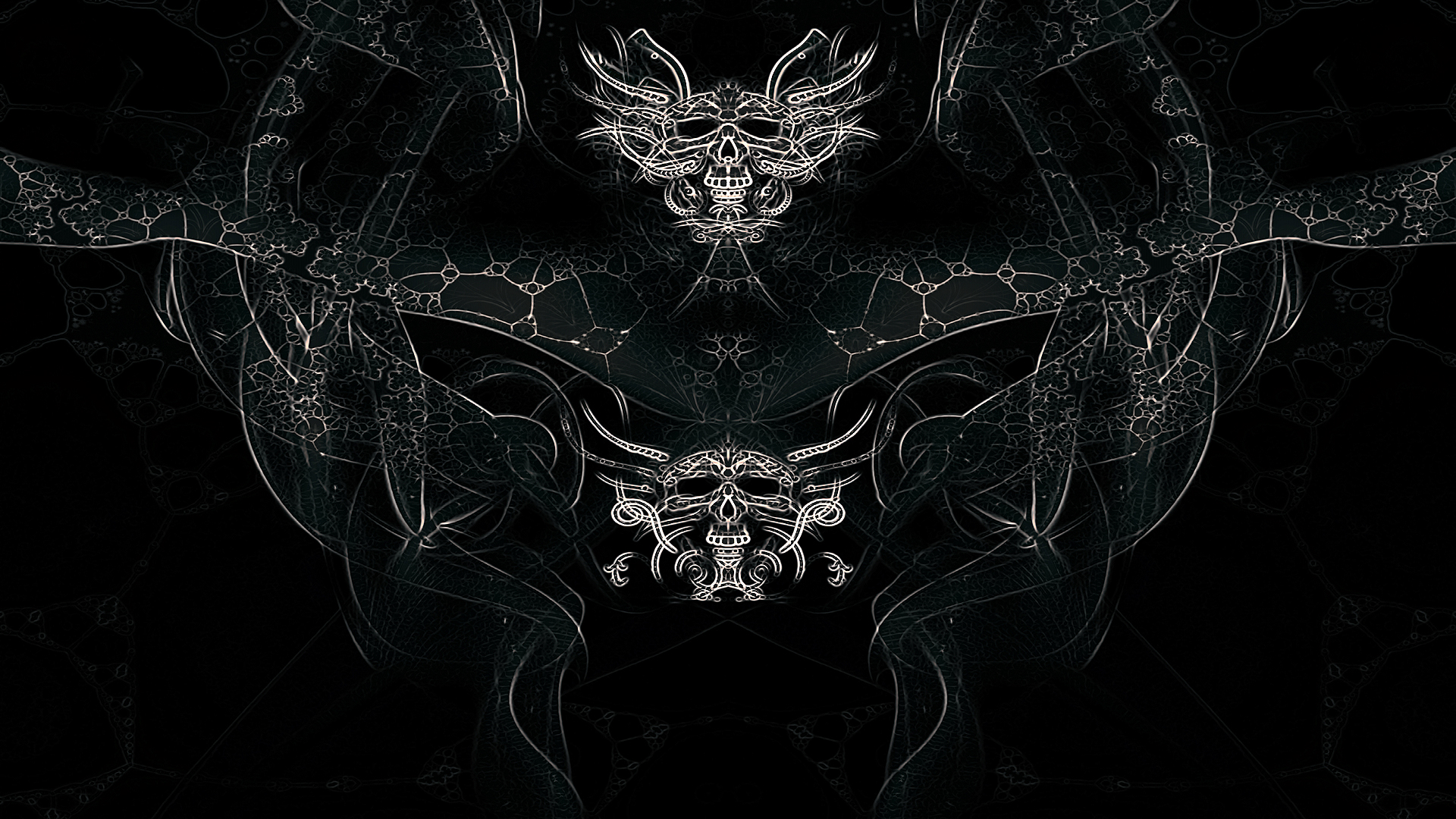 Web Skulls Artwork Mystic Image Ghost Full HD Desktop Wallpaper