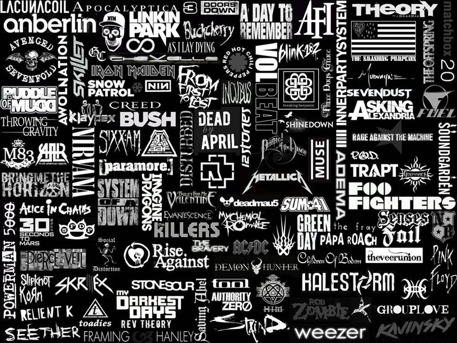 Band Logo Wallpaper 2 by DeviantNightmare118 on
