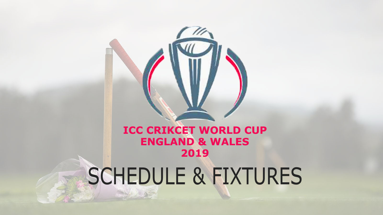 Cricket World Cup Schedule Fixture Pdf