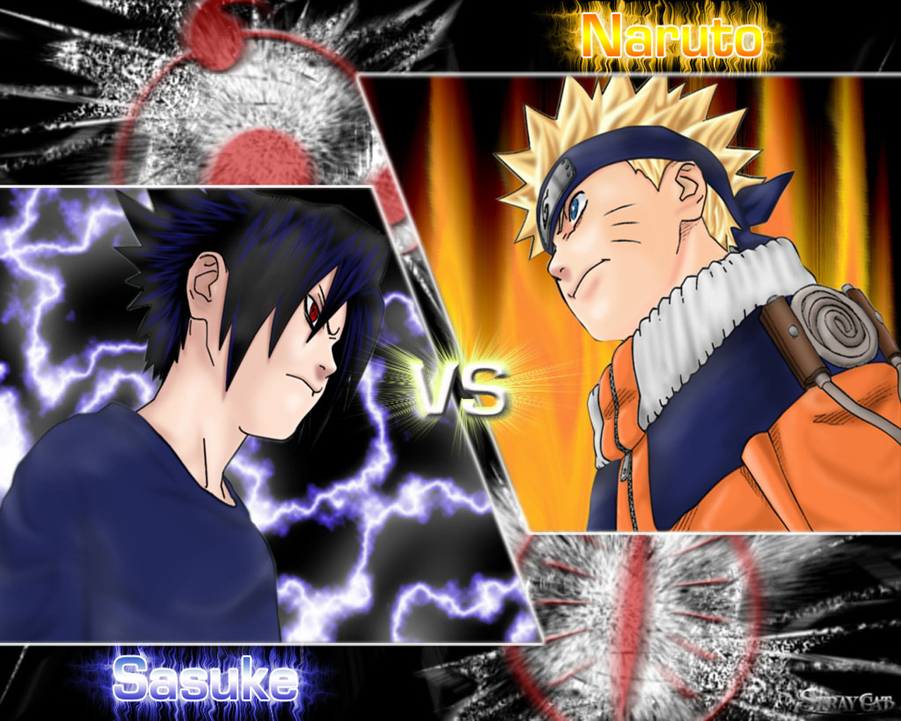 Naruto vs Sasuke wallpaper