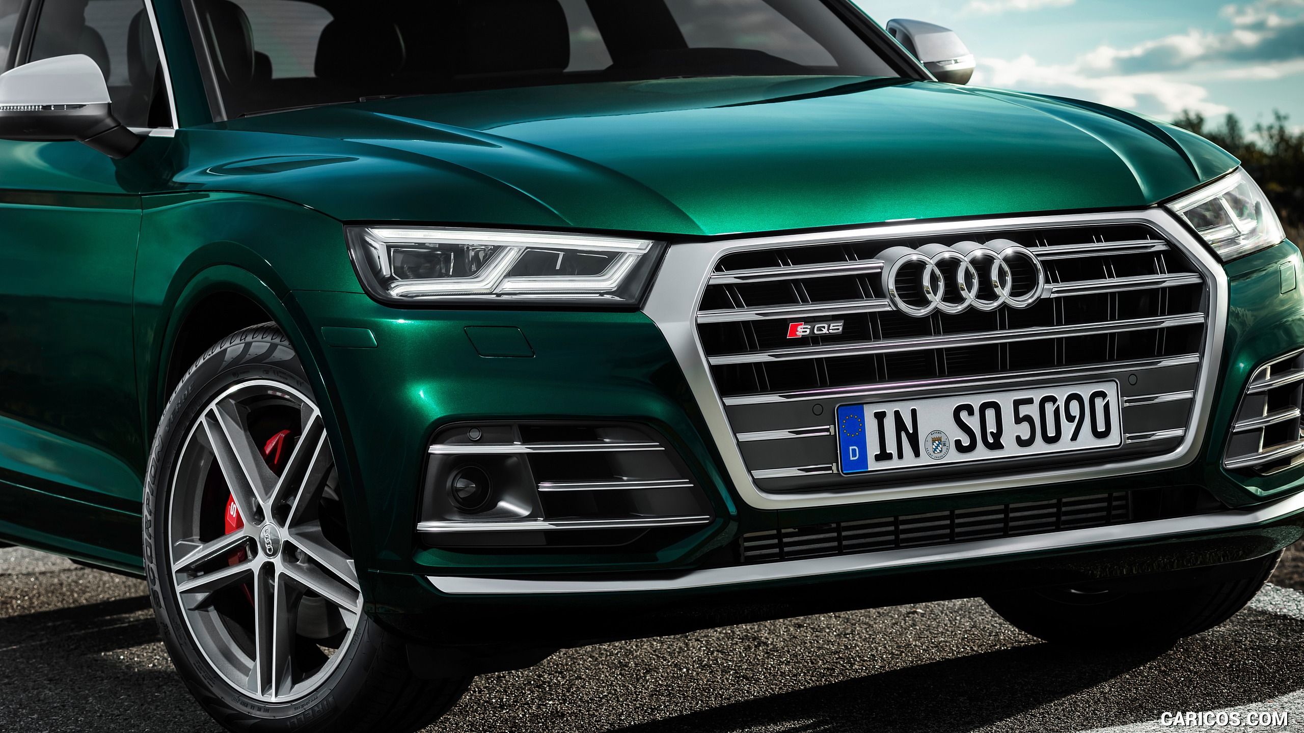 Audi Sq5 Tdi Color Azores Green Metallic Front HD
