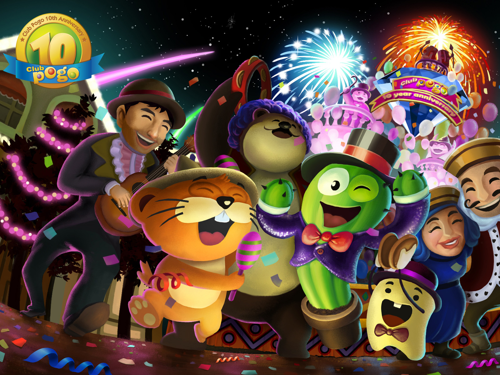 Deck Out Your Desktop With A Club Pogo Year Anniversary Wallpaper