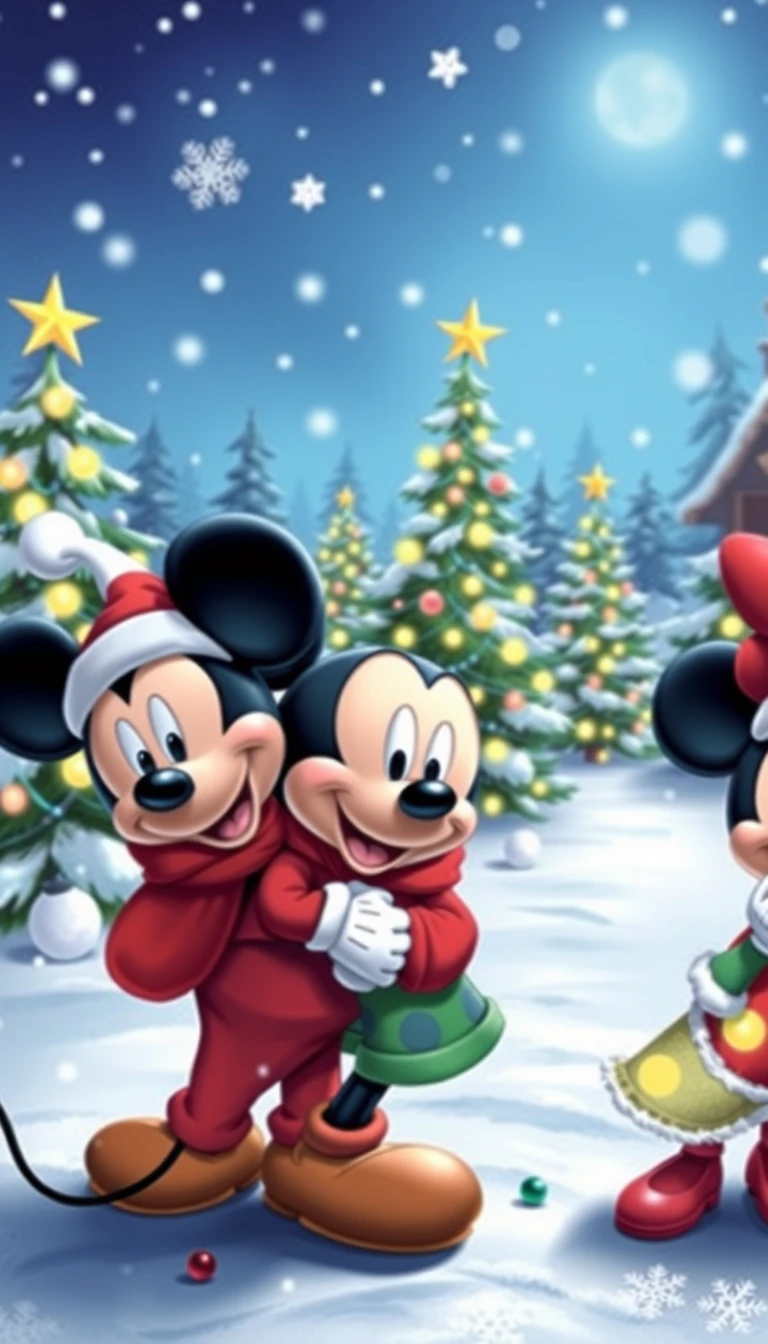 Disney Christmas Phone Wallpaper